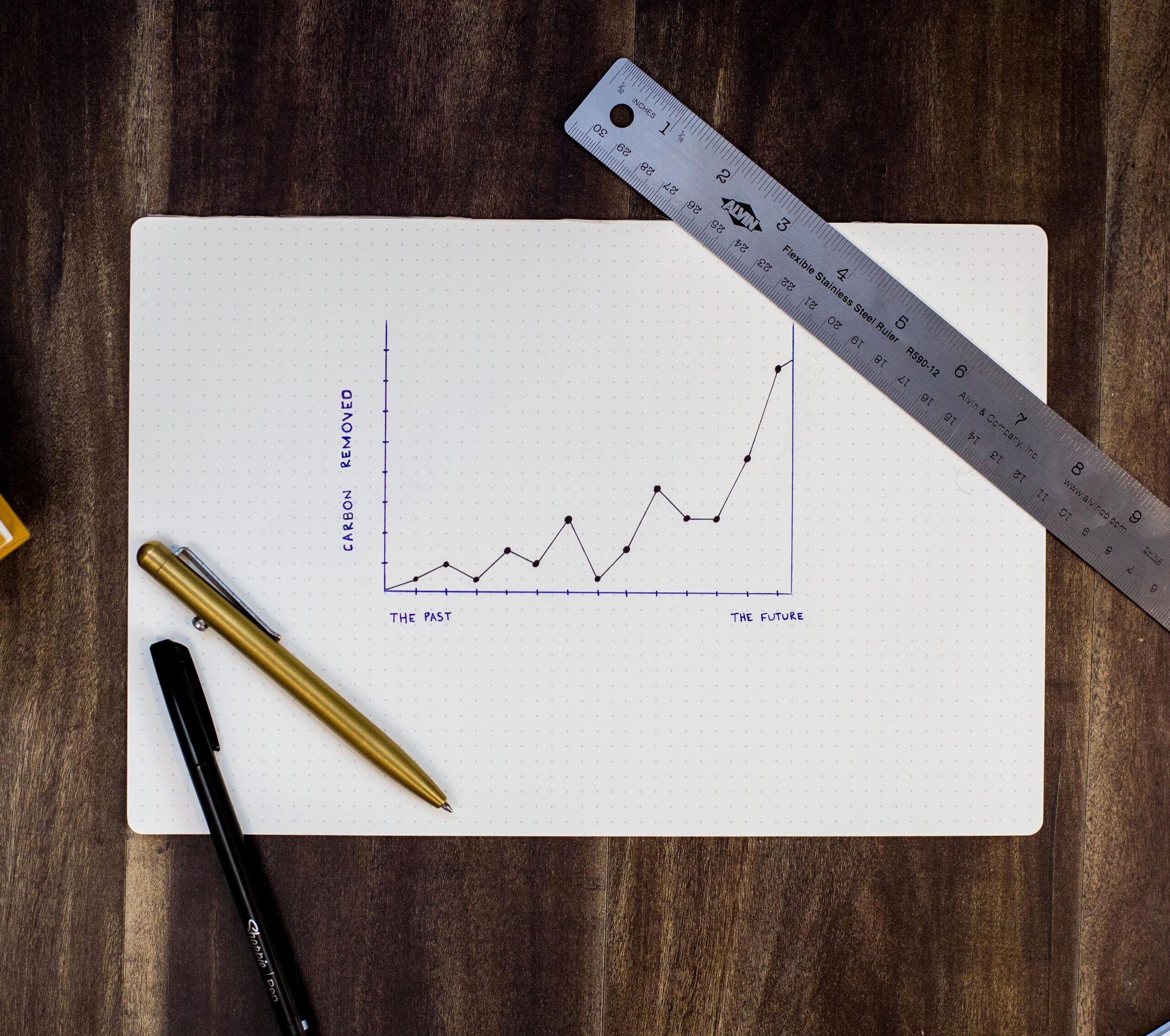 Drawn carbon graph